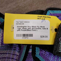 Hvy Mesh Fly Mask *vgc, clean, mnr dirt?stains, rubs & pills
