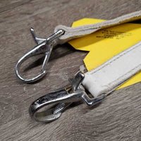 Leather Donut Side Vaulting Reins *gc, older, mnr dirt, dry, mnr stains, xholes, edge rubs
