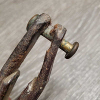 1 Only Western Draw Rein Attachment *fair/gc, dirty, thin end, scrapes, oxidized
