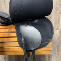 16.5 MW *5.5" Wintec Pro Microsuede - Synthetic Close Contact Saddle, 2 Billet Guards, Foam Panels, Rear Gusset Panels, Flaps: 14"L x 13.5"W Serial #: 43 019504
