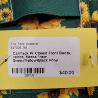 Pr Closed Front Boots, velcro, fleece *new
