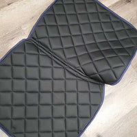 Satin Quilt Dressage Saddle Pad, 2x piping, butterfly pattern *new
