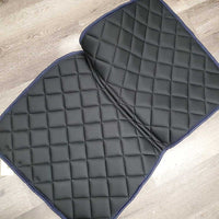 Satin Quilt Dressage Saddle Pad, 2x piping, butterfly pattern *new
