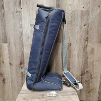 Tall Padded Boot Bag, zipper, shoulder strap *vgc, clean inside, mnr outside dirt/dust, older
