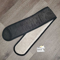 Thick Cotton Quilt Girth Cover *fair, older. v.faded, discolored, pilly edges, loose threads, puckered
