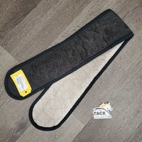 Thick Cotton Quilt Girth Cover *fair, older. v.faded, discolored, pilly edges, loose threads, puckered