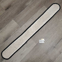 Thick Cotton Quilt Girth Cover *fair, older. v.faded, discolored, pilly edges, loose threads, puckered
