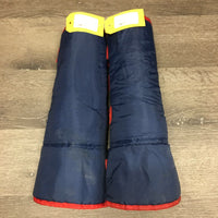 Front & Hind Nylon & Fleece Lined Shipping Boots *vgc/gc, clean, repair/hole