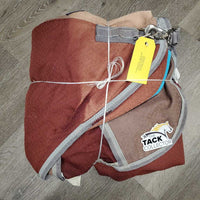 Med Winter Blanket, 1 leg *gc, wpf, clean, older, faded, tears, pills, snags, stains, mnr hair
