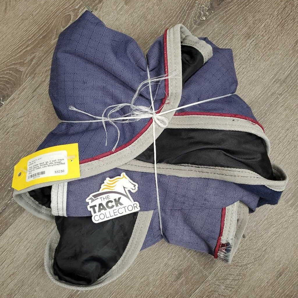 Hvy Winter Neck *gc, 0 wpf, frays, mnr repairs, threads, pills, snags, snares, faded, rubs