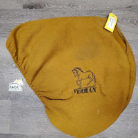 Fleece Lined Dressage Saddle Cover *gc, hairy, dirty, snags, pills
