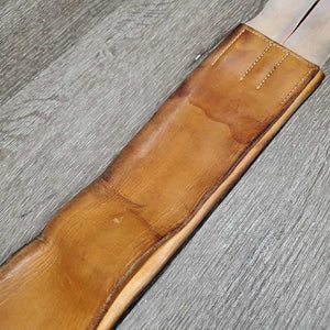 Vintage Tri Fold Girth, x1 long els *gc, older, stains, creases, older, cracks, curled/flat edges