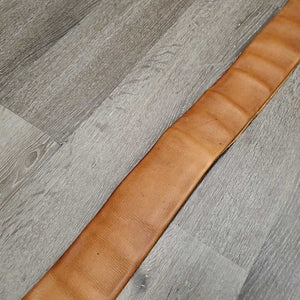 Vintage Tri Fold Soft Leather Girth, x1 long els *xc, clean, stains, older