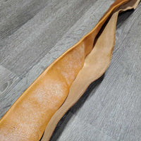 Vintage Tri Fold Soft Leather Girth, x1 long els *xc, clean, stains, older

