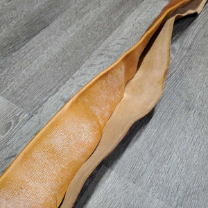 Vintage Tri Fold Soft Leather Girth, x1 long els *xc, clean, stains, older