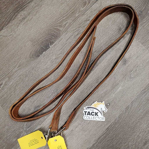 2 Wide Flat Soft Stirrup Leathers *vgc, older, mnr stains, dents & rubs