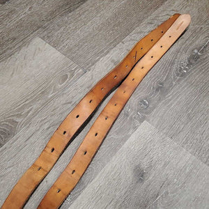 2 Wide Flat Soft Stirrup Leathers *vgc, older, mnr stains, dents & rubs