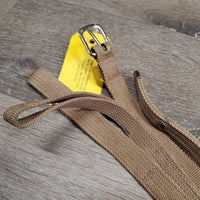 Thick Double Nylon Draw Reins, loop ends *vgc, older, mnr edge rubs, loose threads & snags
