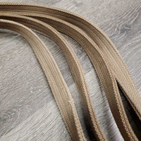 Thick Double Nylon Draw Reins, loop ends *vgc, older, mnr edge rubs, loose threads & snags