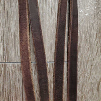 Narrow FS Bridle, Drop Noseband, Plain Reins *vgc, clean, older, mnr rubs & stains, xholes
