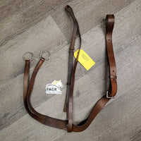 Flat Running Martingale *gc, older, creases, clean, no stopper, xholes, rubs, rust