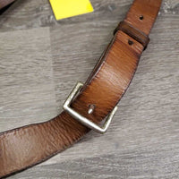 Flat Running Martingale *gc, older, creases, clean, no stopper, xholes, rubs, rust
