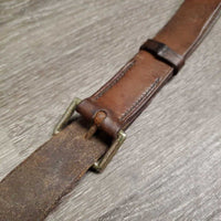 Flat Running Martingale *gc, older, creases, clean, no stopper, xholes, rubs, rust
