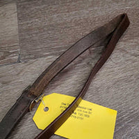 Flat Running Martingale *gc, older, creases, clean, no stopper, xholes, rubs, rust
