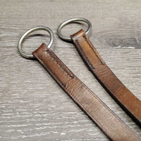 Flat Running Martingale *gc, older, creases, clean, no stopper, xholes, rubs, rust
