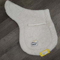 Fitted Fleece Hunter Saddle Pad, tabs *gc, dingy, mnr clumpy, mnr hair, rubs
