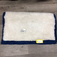 Thin Fleece Western Saddle Pad *gc, mnr hair, dingy, clumpy, mnr hole