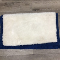 Thin Fleece Western Saddle Pad *gc, mnr hair, dingy, clumpy, mnr hole