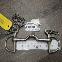 High Port Kimberwick Bit, chain *gc, older, dirty, scuffs, scratches, discolored?
