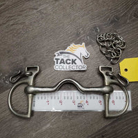 High Port Kimberwick Bit, chain *gc, older, dirty, scuffs, scratches, discolored?
