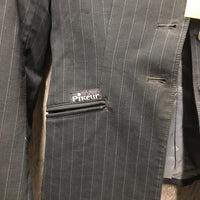 Show Jacket, zipper pockets *gc, mnr hair, dirt?stains, bubbled interfacing, older?
