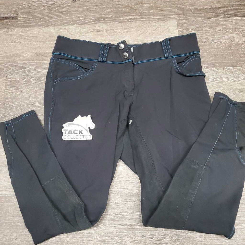 Full Seat Breeches *gc, seat & legs: rubs & pills, undone seam stitching, seam puckers