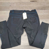 Full Seat Breeches *gc, seat & legs: rubs & pills, undone seam stitching, seam puckers
