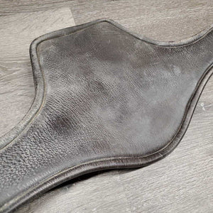 Large Leather Belly Girth, 2x els, strap *fair/gc, missing D Ring, v.dirty, v.scratches, rubs, frayed els edges