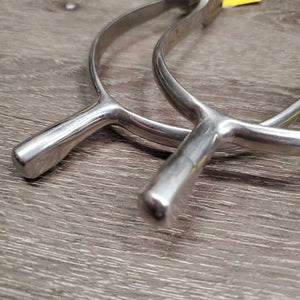 Pr Blunt End Spurs *gc, clean & dirt/residue, scratches, rubs