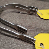 Pr Blunt End Spurs *gc, clean & dirt/residue, scratches, rubs