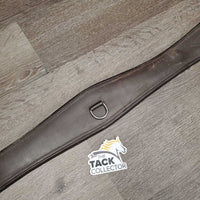 Padded Leather Girth, 1x els *gc, dirty, rubs, faded, stains, scrapes, curled end
