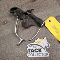 1 ONLY Light Hammerhead Spur, Wide Braided Nylon Spur Strap *gc/fair, dirty, bent & widened, fraying end

