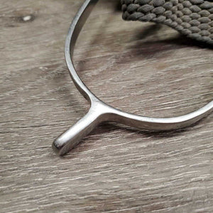 1 ONLY Light Hammerhead Spur, Wide Braided Nylon Spur Strap *gc/fair, dirty, bent & widened, fraying end
