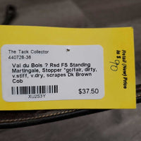 Rsd FS Standing Martingale, Stopper *gc/fair, dirty, v.stiff, v.dry, scrapes