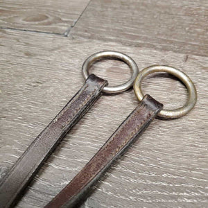 Flat Running Martingale *fair, v.stiff, v.dry, v.faded, film, dirty, chewed end, older, v.tight keeper, cracked keeper