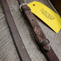 Flat Running Martingale *fair, v.stiff, v.dry, v.faded, film, dirty, chewed end, older, v.tight keeper, cracked keeper
