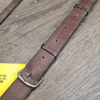 Flat Running Martingale *fair, v.stiff, v.dry, v.faded, film, dirty, chewed end, older, v.tight keeper, cracked keeper