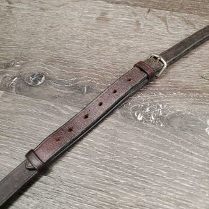 Flat Adjustable Leather Breastplate *gc/fair, v.dry, v.stiff, v.tight keepers, dirty, crackled, faed, older, rust, dirt