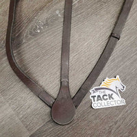 Flat Adjustable Leather Breastplate *gc/fair, v.dry, v.stiff, v.tight keepers, dirty, crackled, faed, older, rust, dirt