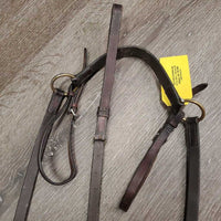 Flat Adjustable Leather Breastplate *gc/fair, v.dry, v.stiff, v.tight keepers, dirty, crackled, faed, older, rust, dirt